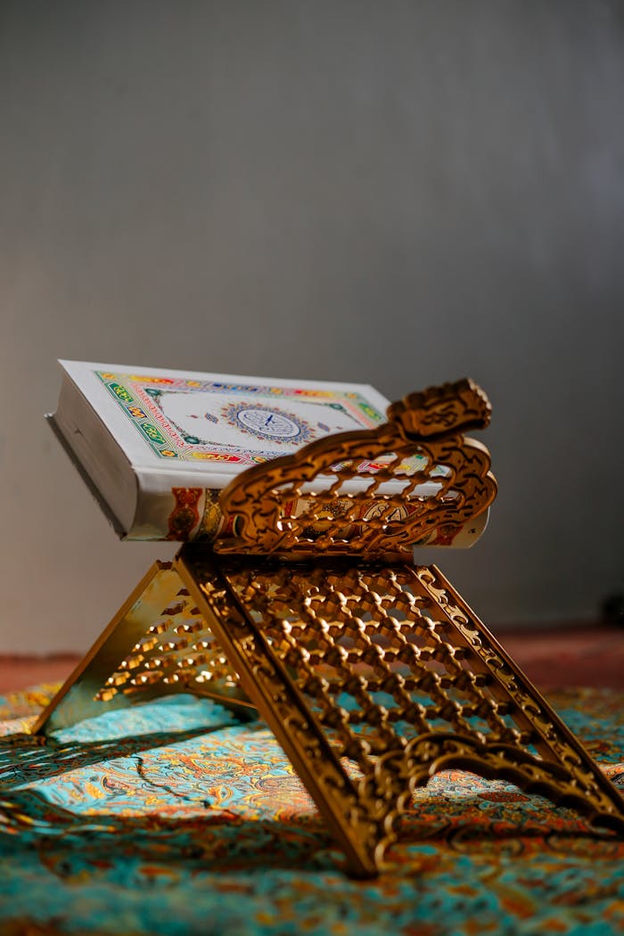 Koran on Metal Stand